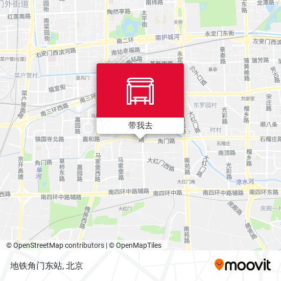 地铁角门东站地图
