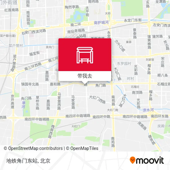 地铁角门东站地图