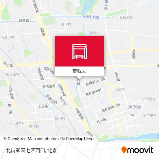 北街家园七区西门地图