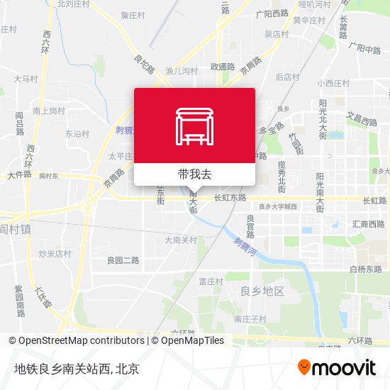 地铁良乡南关站西地图