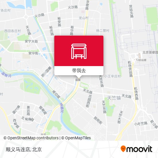 顺义马连店地图