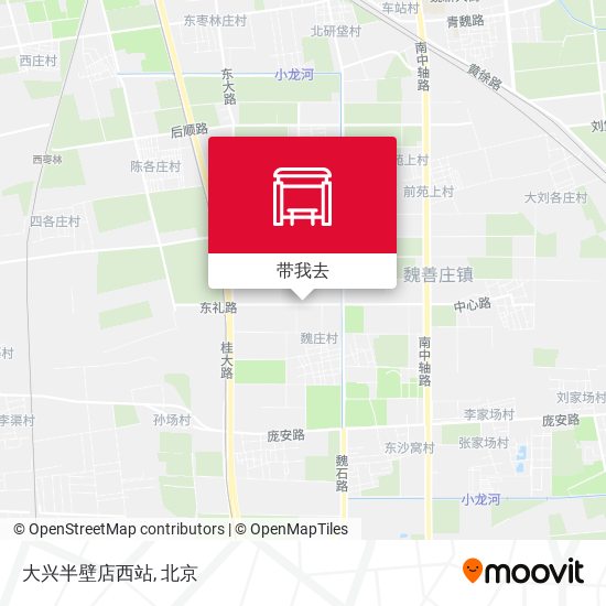 大兴半壁店西站地图