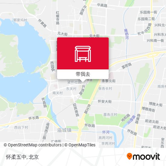 怀柔五中地图