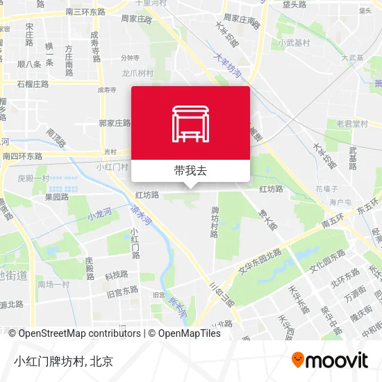 小红门牌坊村地图