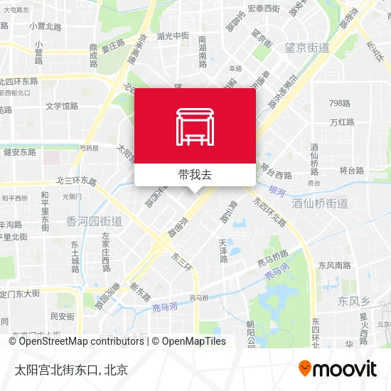 太阳宫北街东口地图