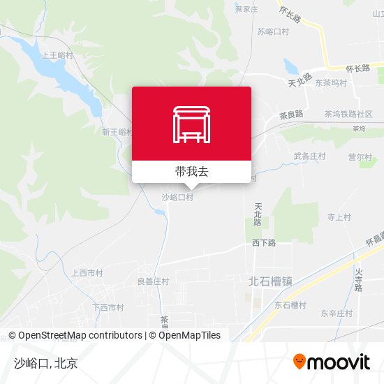 沙峪口地图