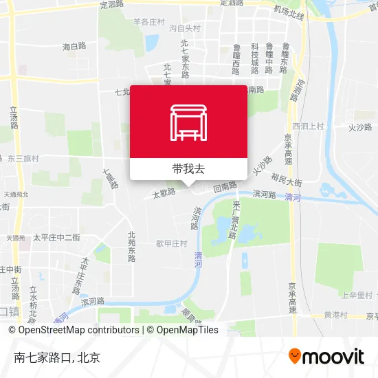 南七家路口地图