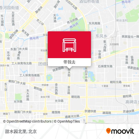 甜水园北里地图
