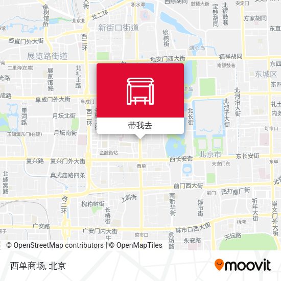 西单商场地图