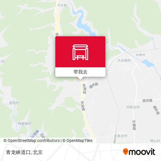 青龙峡道口地图