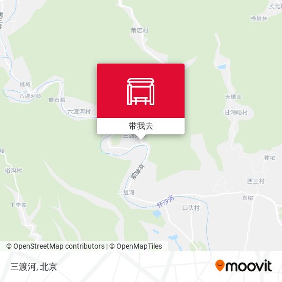 三渡河地图