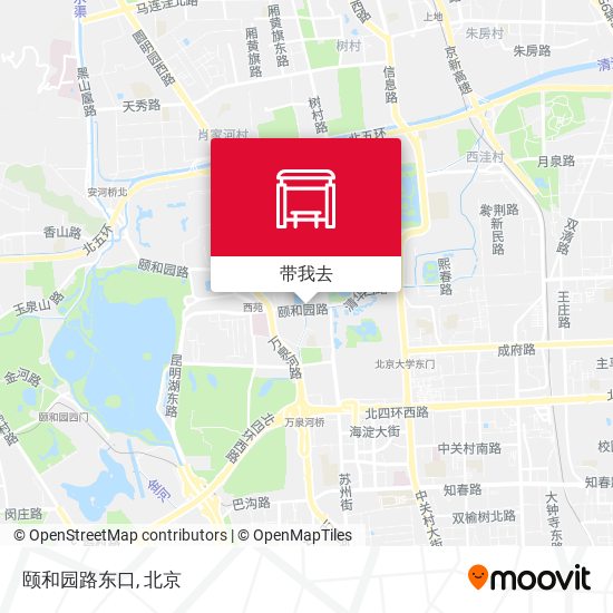 颐和园路东口地图