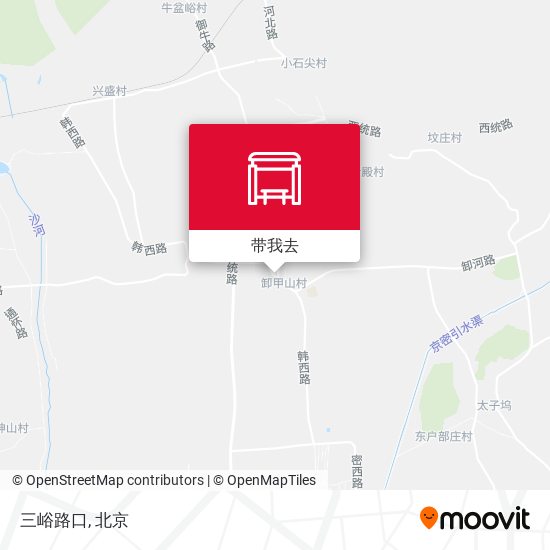 三峪路口地图