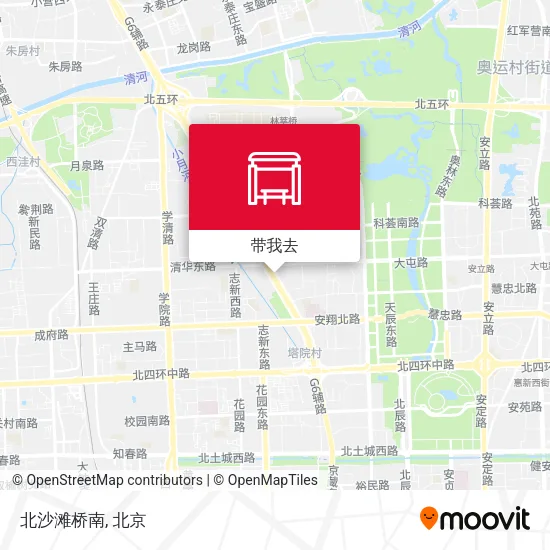 北沙滩桥南地图