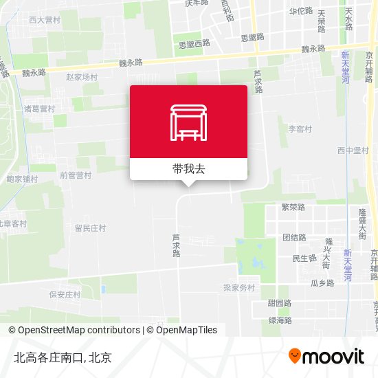 北高各庄南口地图