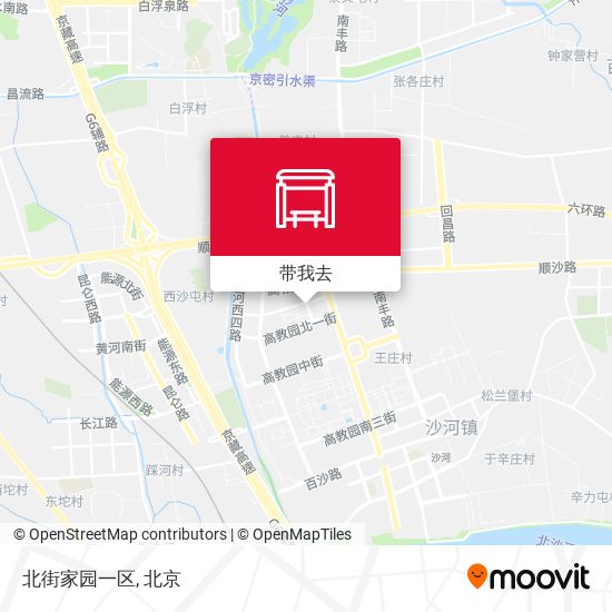 北街家园一区地图