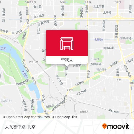 大瓦窑中路地图