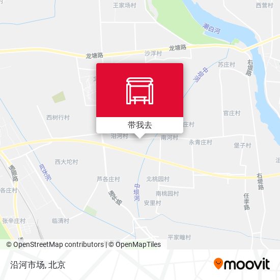 沿河市场地图