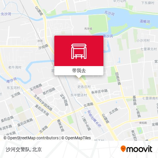 沙河交警队地图