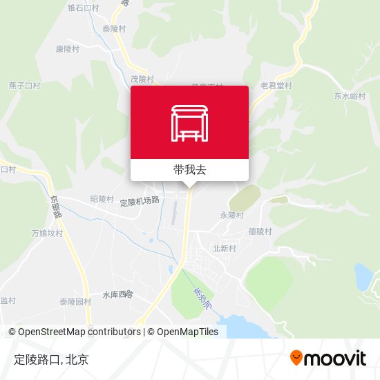 定陵路口地图