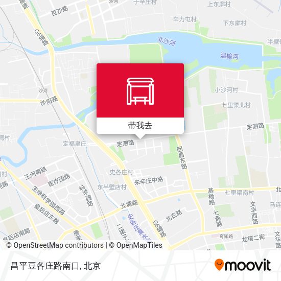 昌平豆各庄路南口地图