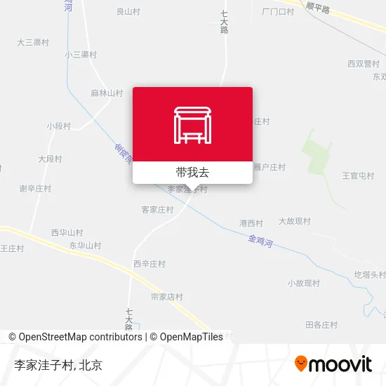 李家洼子村地图