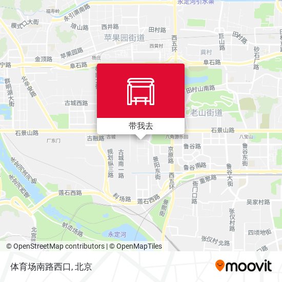 体育场南路西口地图