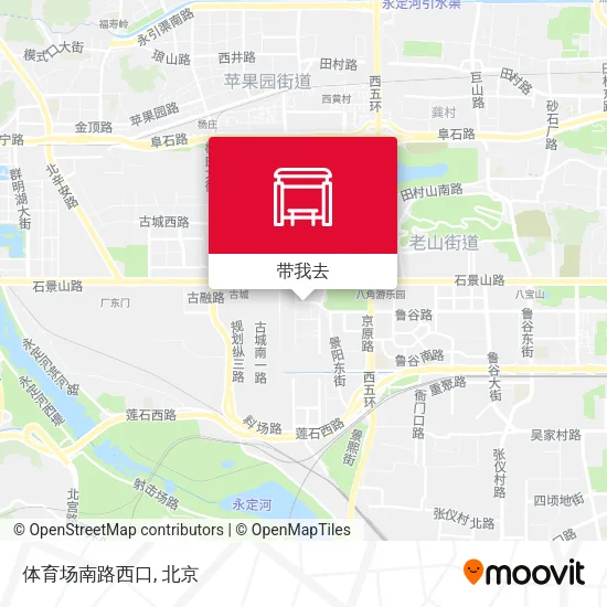 体育场南路西口地图
