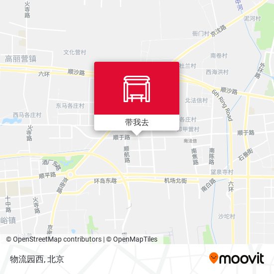 物流园西地图