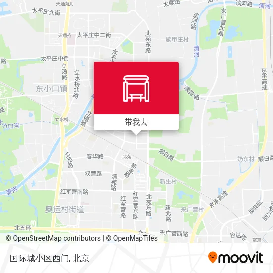 国际城小区西门地图