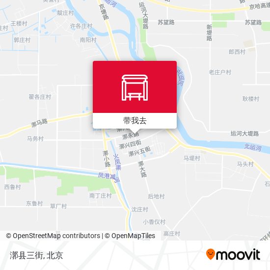 漷县三街地图