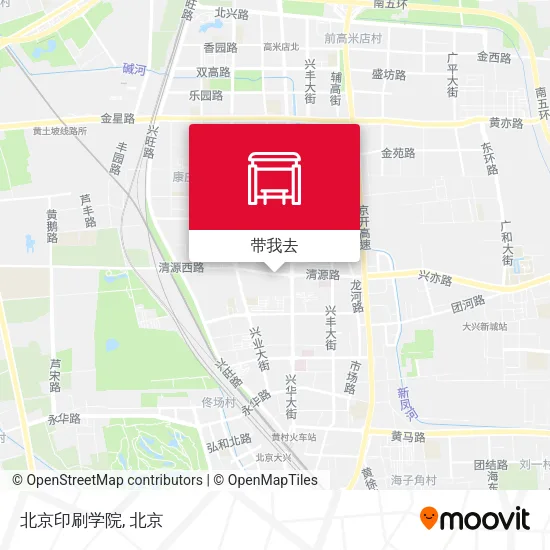 北京印刷学院地图