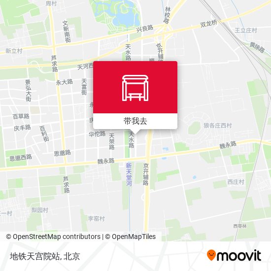 地铁天宫院站地图