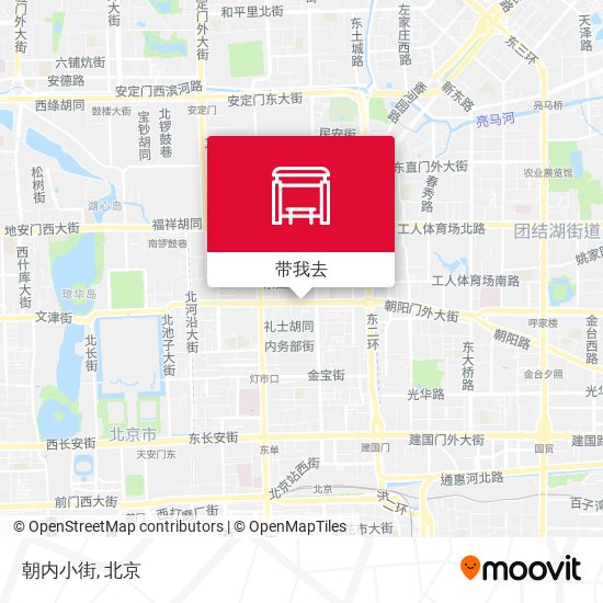 朝内小街地图