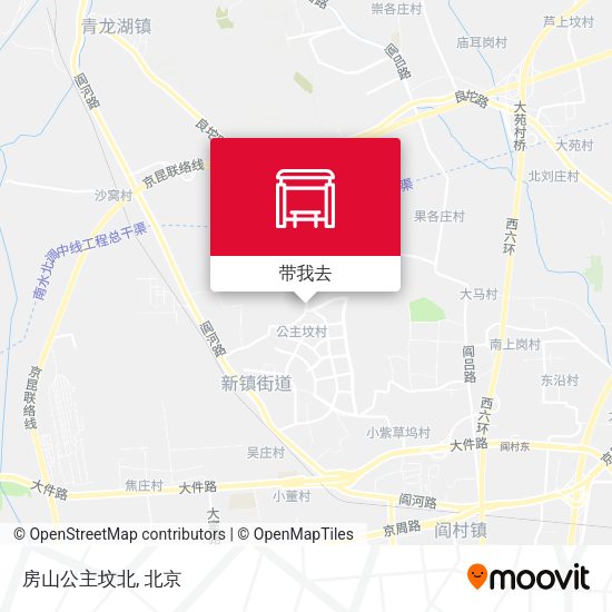 房山公主坟北地图