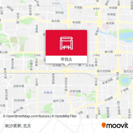 南沙窝桥地图