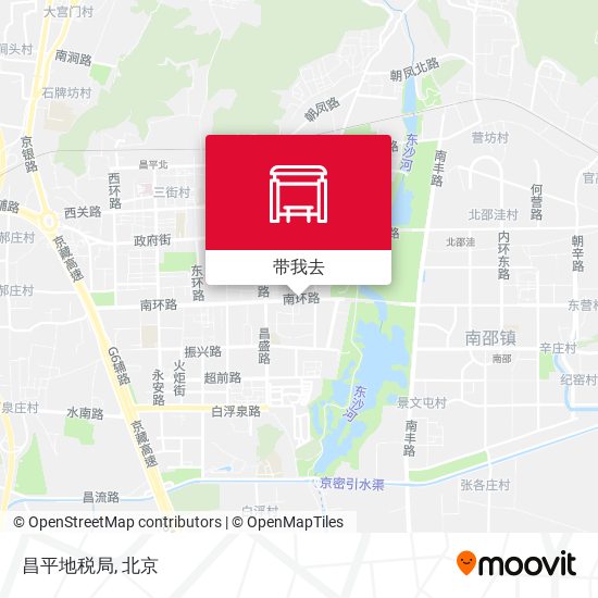 昌平地税局地图