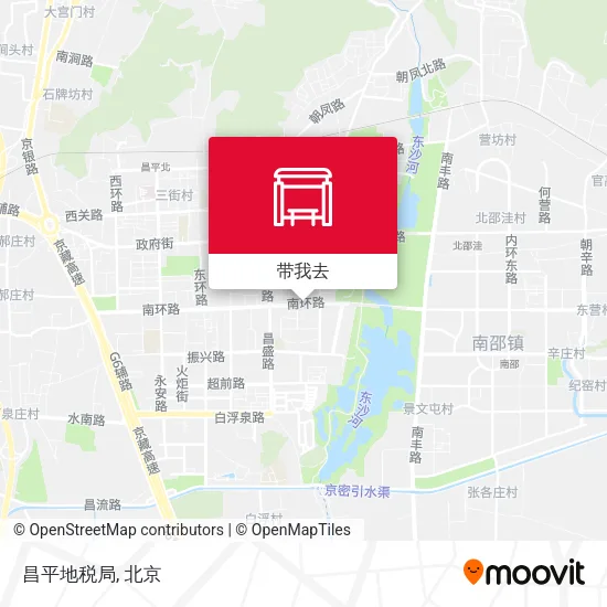 昌平地税局地图