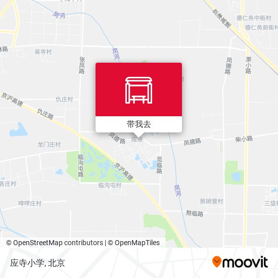 应寺小学地图
