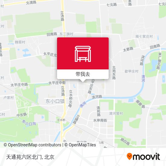 天通苑六区北门地图
