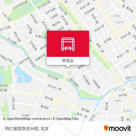 同仁医院亦庄分院地图