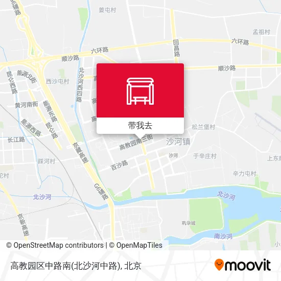 高教园区中路南(北沙河中路)地图