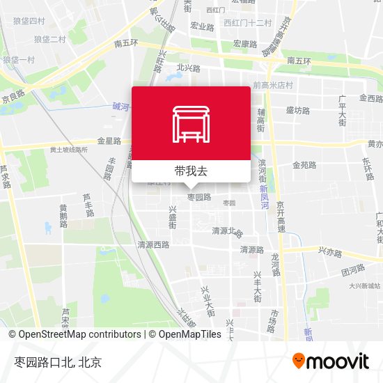 枣园路口北地图