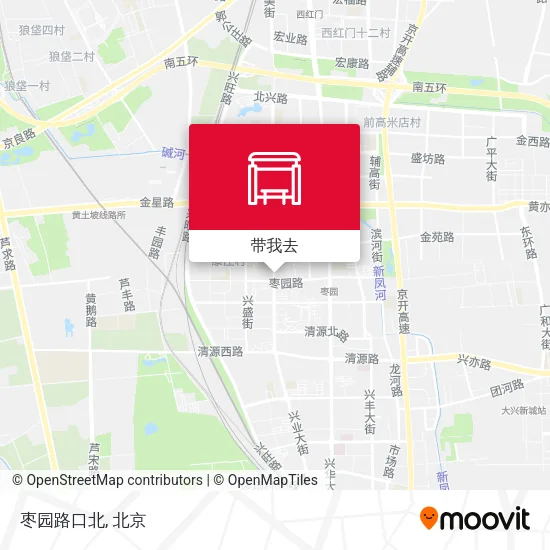 枣园路口北地图