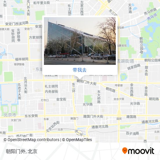 朝阳门外地图