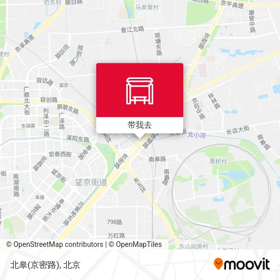 北皋(京密路)地图