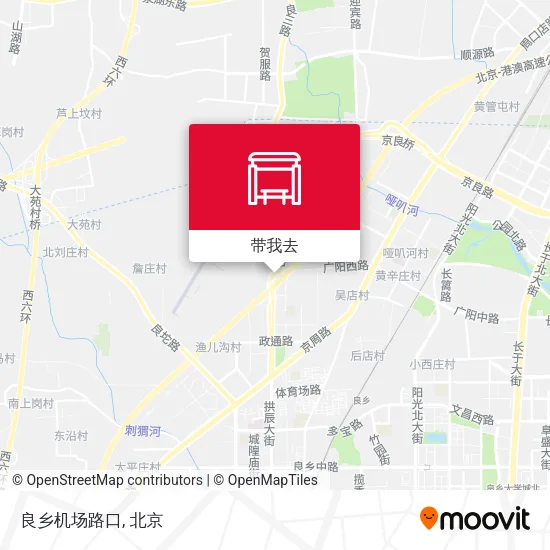 良乡机场路口地图