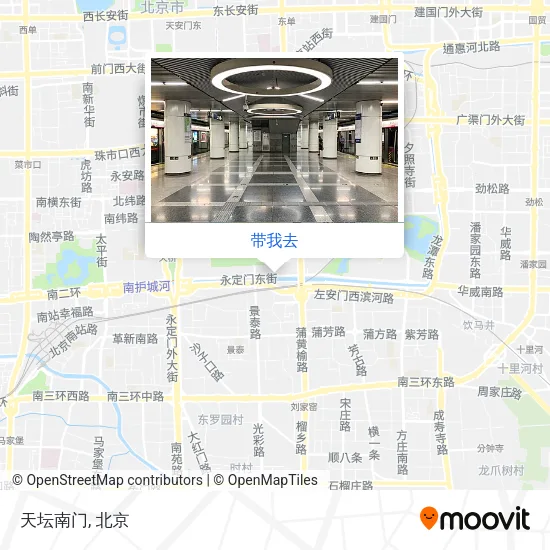 天坛南门地图