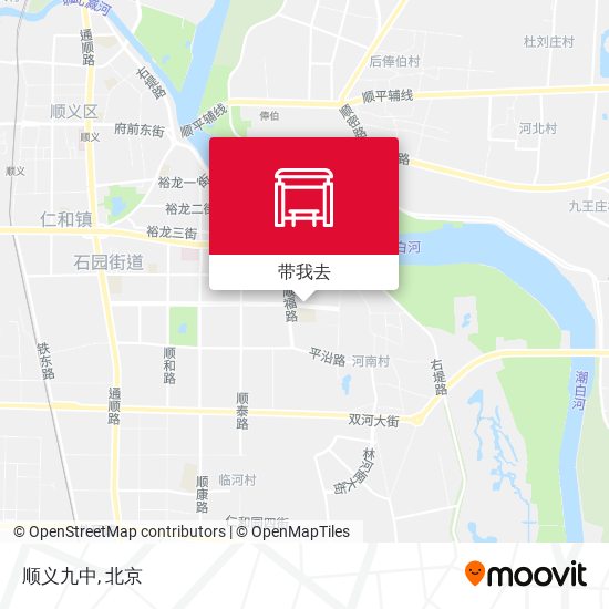 顺义九中地图