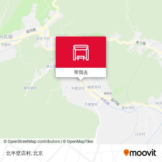 北半壁店村地图